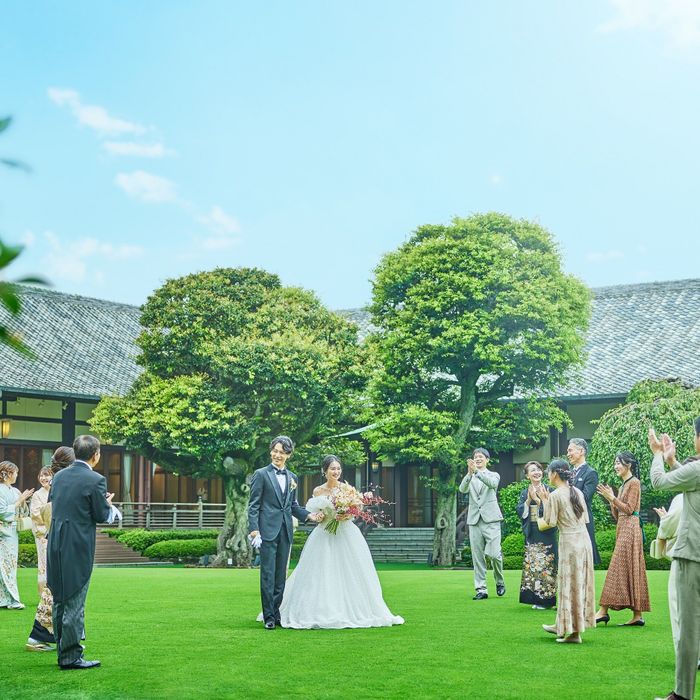 【先着順】和も洋も叶う庭園の儀式殿体験×花嫁和装試着×豪華試食〈AM来館でカフェチケットプレゼント♪〉