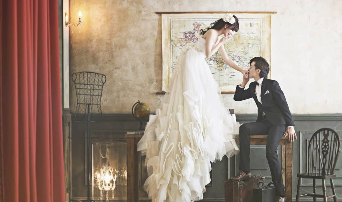 ウェディング 結婚式 ドレス ウエディング 前撮り 二次会 フォト 韓国 