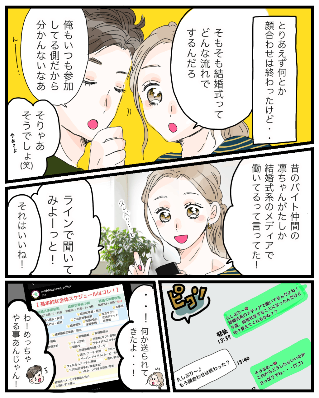 漫画 結婚式のスタイル 日取りはどうする 結婚式のイメージをしよう 第２話 ウェディングニュース