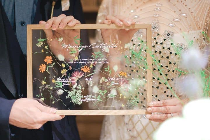 ゲスト参加型＼結婚証明書／の人気デザイン15選！やり方