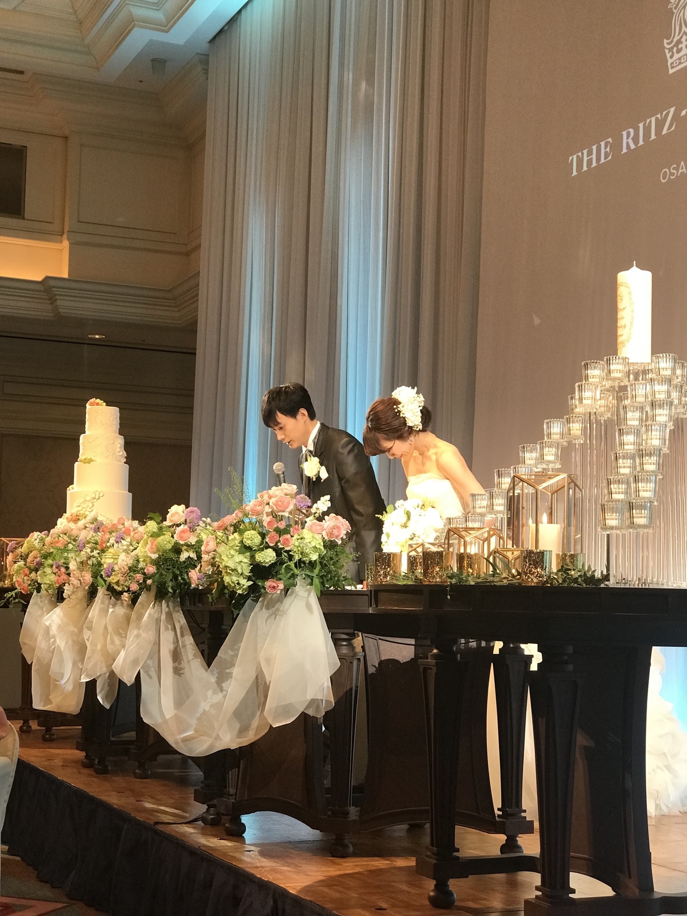 披露宴会場 演出の実例写真 161枚 ザ リッツ カールトン大阪 結婚式場探しはウェディングニュース